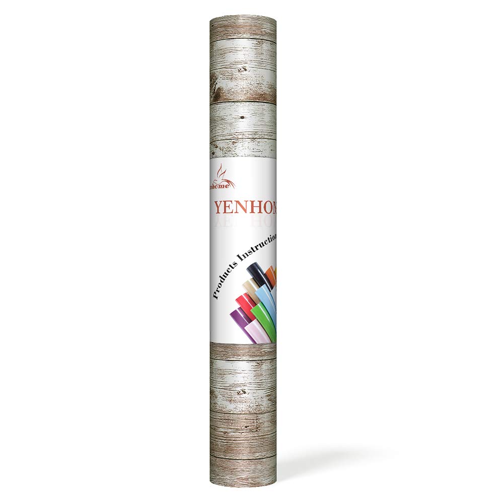 Yenhome Rustic Bulletin Board Paper Roll - 17.7x118 Inch Shiplap Peel and Stick Wallpaper | Removable Light Wood Contact Paper for Classroom Decor, Kitchen Cabinets & Countertops | Perfect for DIY Home Decor, Office Organization & Craft Projects