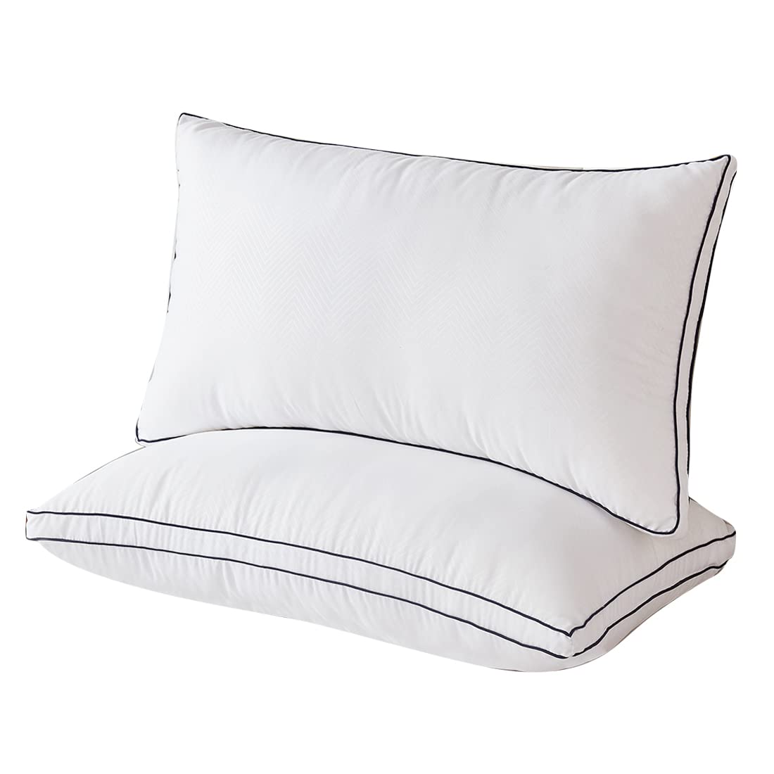 Soft Supportive Cooling Bed Pillows Set of 2 - Breathable Standard Size Pillows for Back, Stomach & Side Sleepers | Perfect for Hot Sleepers & All-Season Comfort