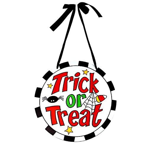 XIWUYA Halloween Wooden Hanging Sign - Spooky Haunted House Decor for Wall, Window, Yard & Party | Perfect for Halloween Home Decoration & Outdoor Decor