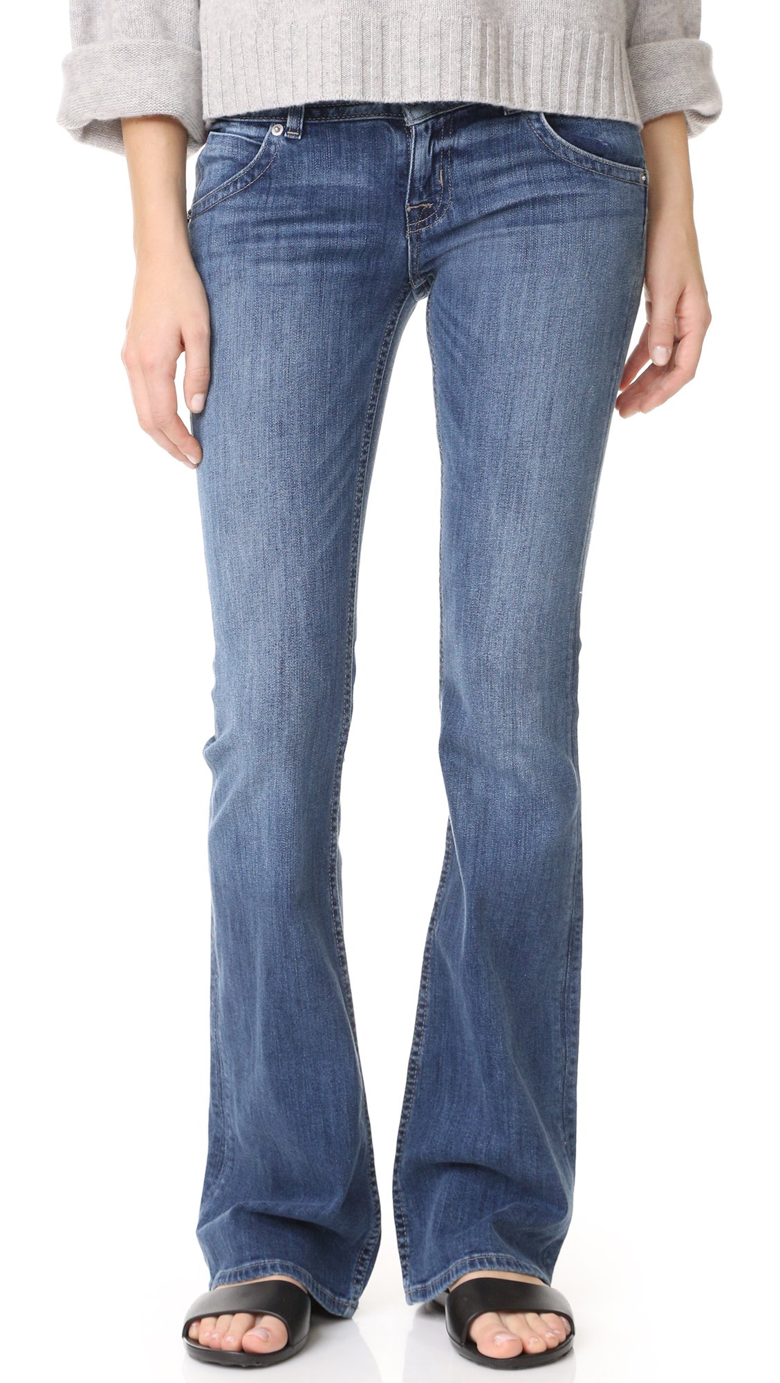 HUDSON Women's Signature Bootcut Flap Pocket Jeans - High Waist Stretch Denim Pants for Casual Wear & Everyday Style | Perfect for Work, Dating & Weekend Outfits
