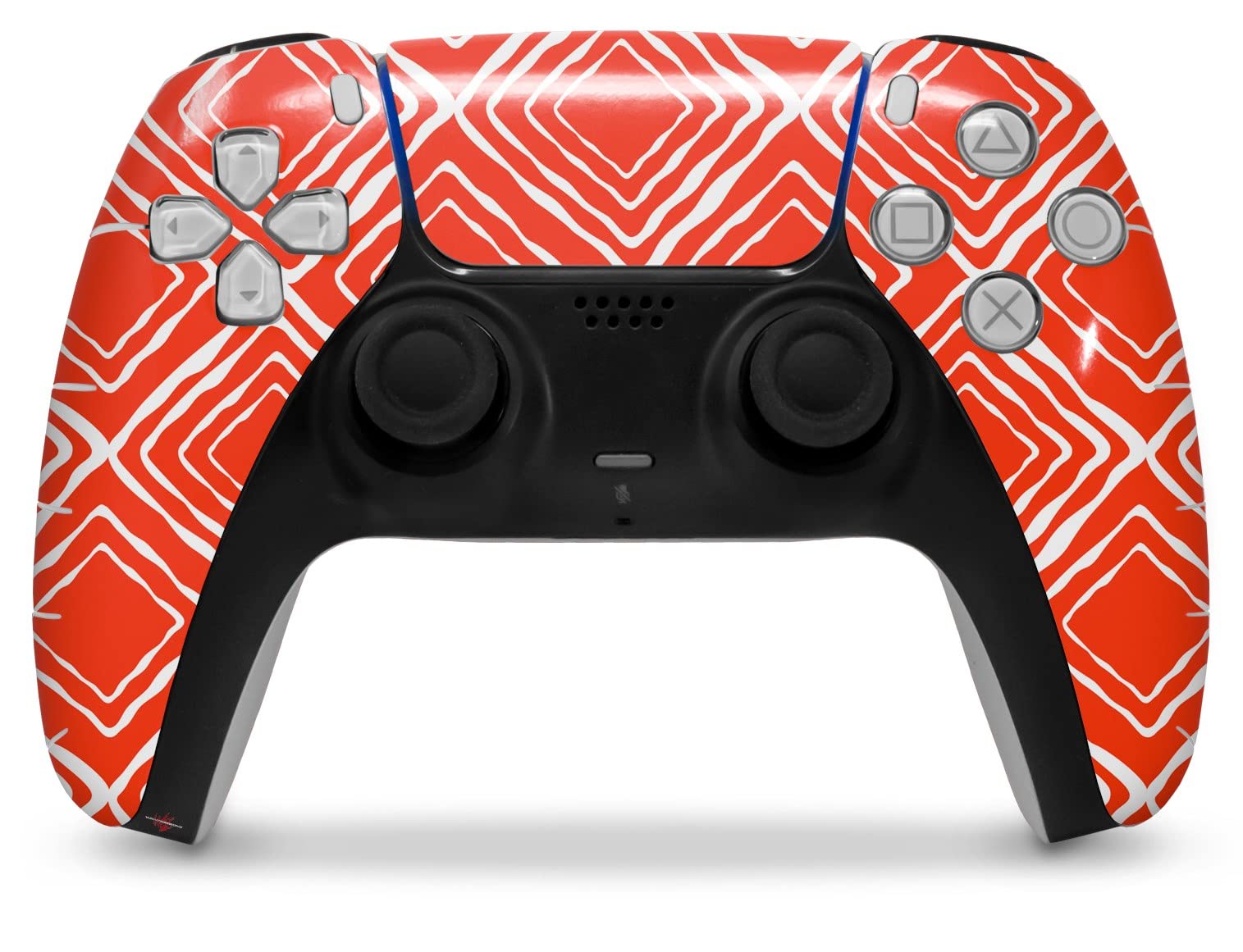 PS5 DualSense Skin Wrap - Wavey Red for Gaming & Protection