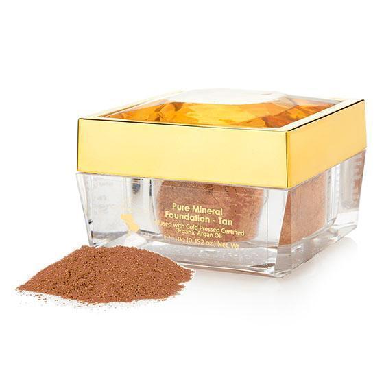 Argan Powder Foundation - Dark Tan Shade for Flawless Matte Finish | Oil-Free, Long-Lasting Makeup for Oily & Combination Skin | Perfect for Everyday Wear & Special Occasions