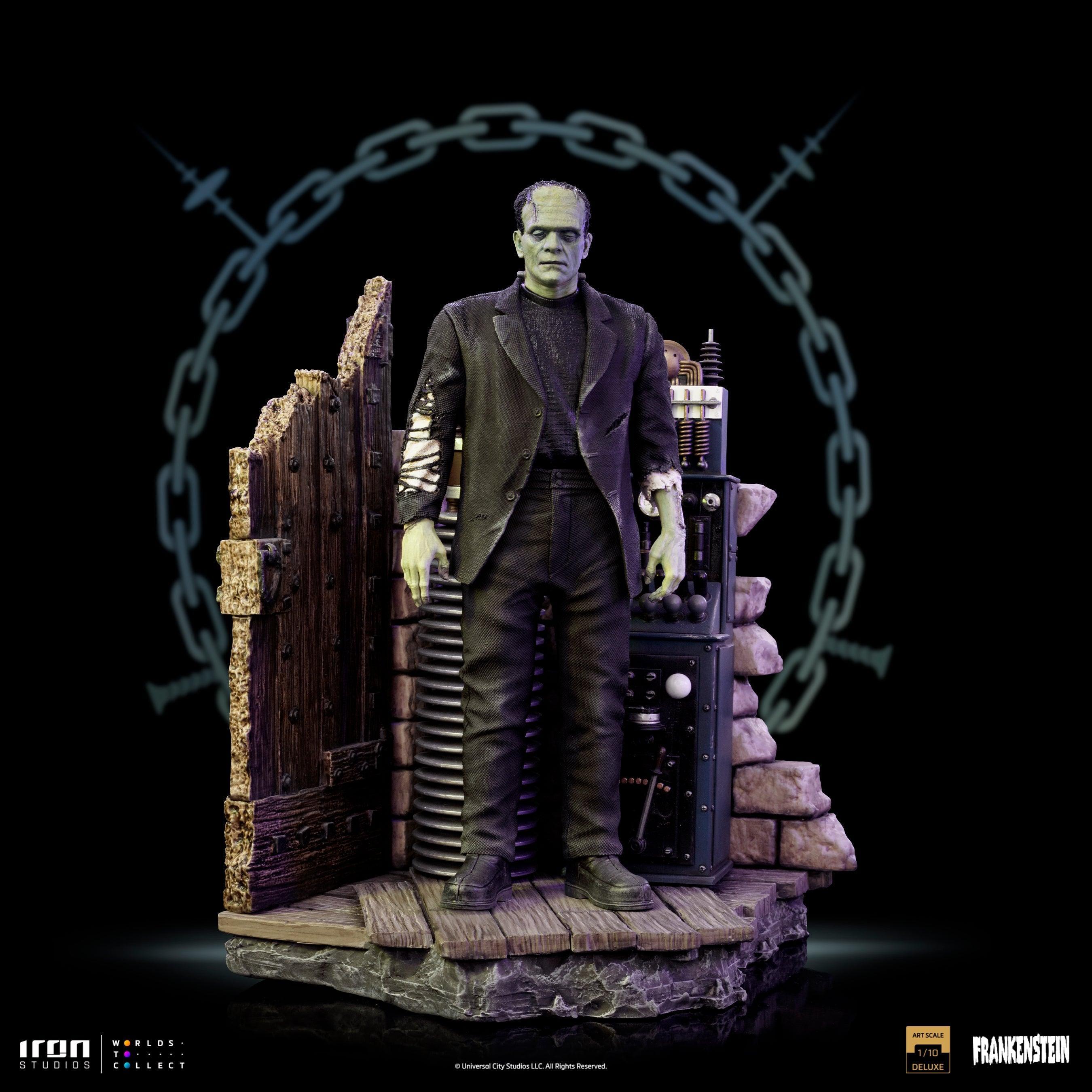Iron Studios Universal Monsters Frankenstein Monster Deluxe BDS Art Scale 1/10 Statue - Collectible Horror Movie Figure for Home Display & Fan Collections