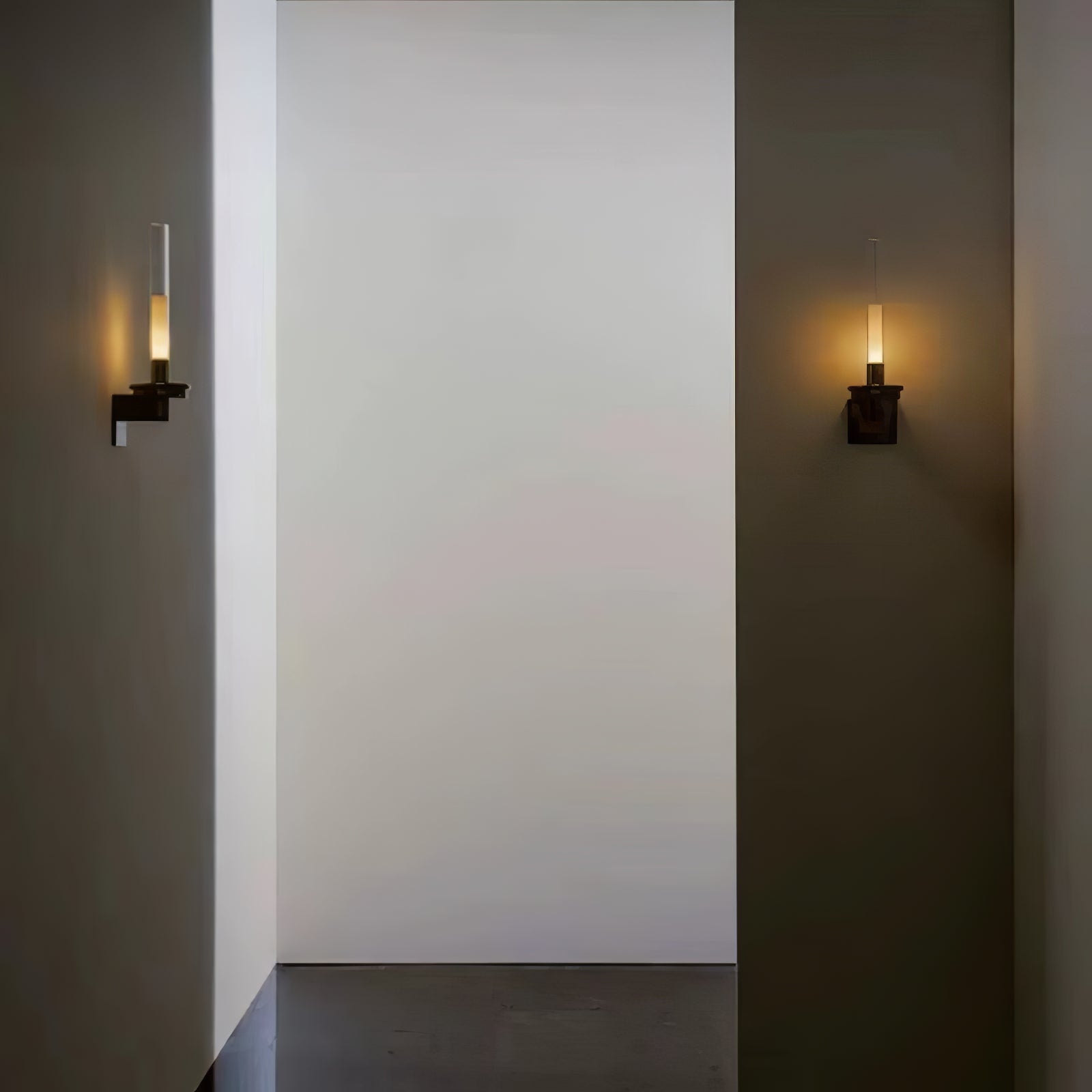 Modern LED Column Torch Wall Sconce - Outdoor Waterproof Lighting for Patio, Garden, and Pathway - Perfect for Home and Commercial Decoration
