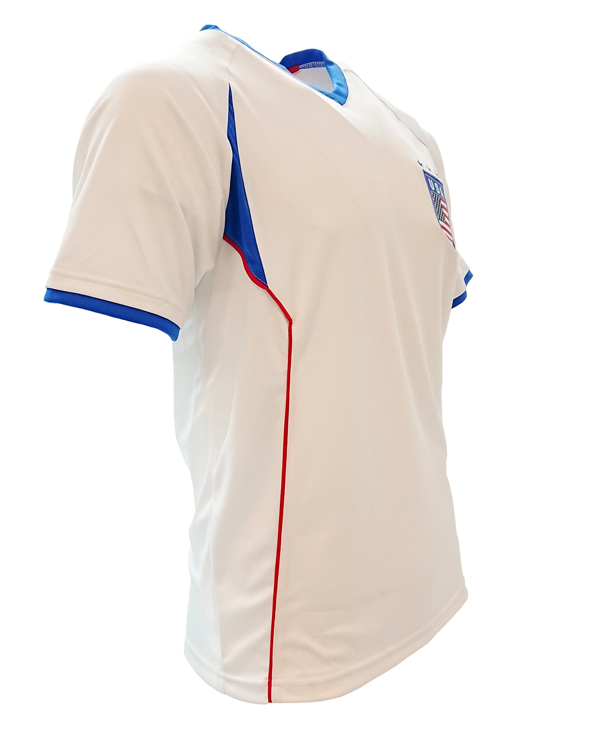 Rhinox Official Licensed United States Fan Men's Soccer Jersey - White | Perfect for Game Day, Tailgating & Sports Events