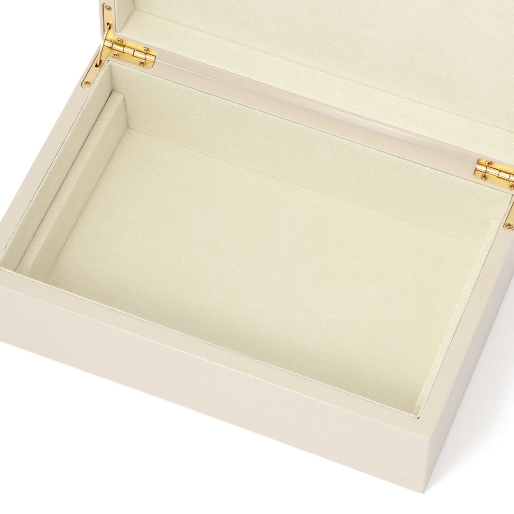 Elegant Pink Lacquer Stripe Jewelry Box - Large Storage Organizer for Necklaces, Rings & Earrings - Perfect for Bedroom Vanity, Dresser Top & Gift Giving