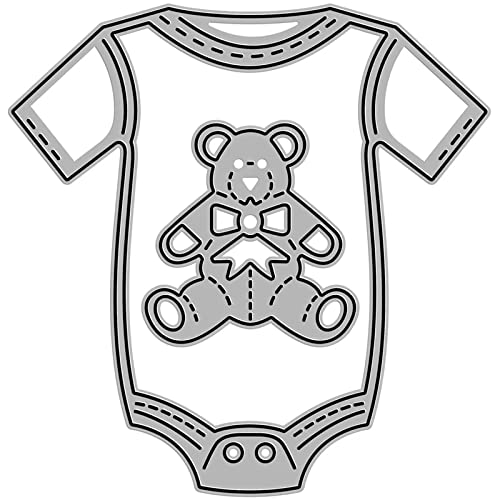 Baby Bodysuit Metal Paper Cutting Dies & Stencils for DIY Scrapbooking, Photo Album, Card Making - Perfect for Baby Shower Invitations, Nursery Decor & Handmade Greeting Cards