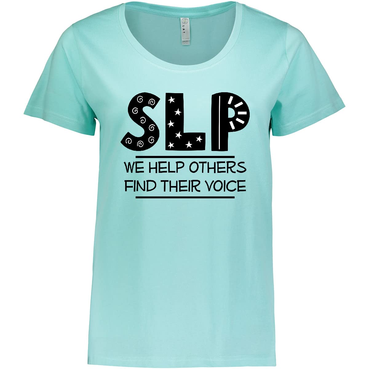 Inktastic SLP Speech Therapist Gift - Women's Plus Size T-Shirt | Comfortable & Stylish Tee for Speech Therapy Professionals & Students | Perfect for Work, Clinics & Casual Wear