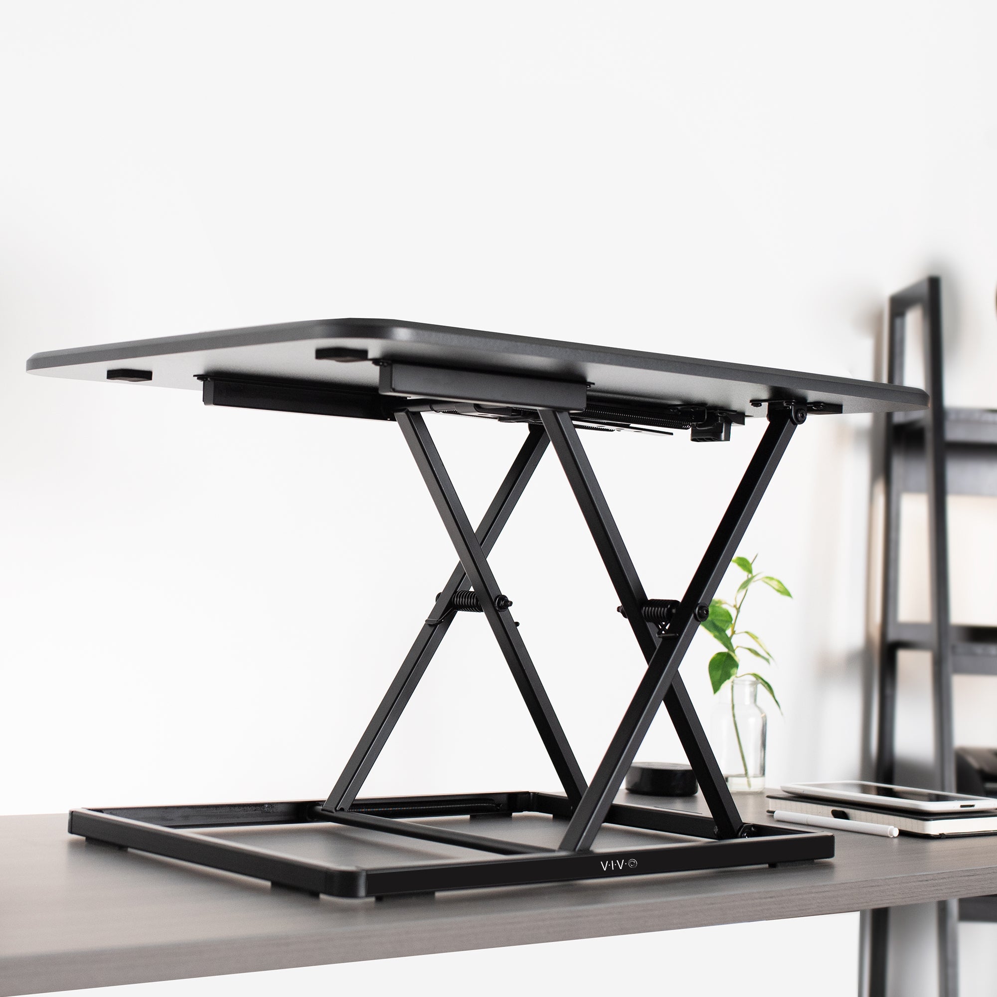 Adjustable Single Top Standing Desk Converter - Ergonomic Riser for Home & Office Workspace - Perfect for Laptop & Monitor Setup