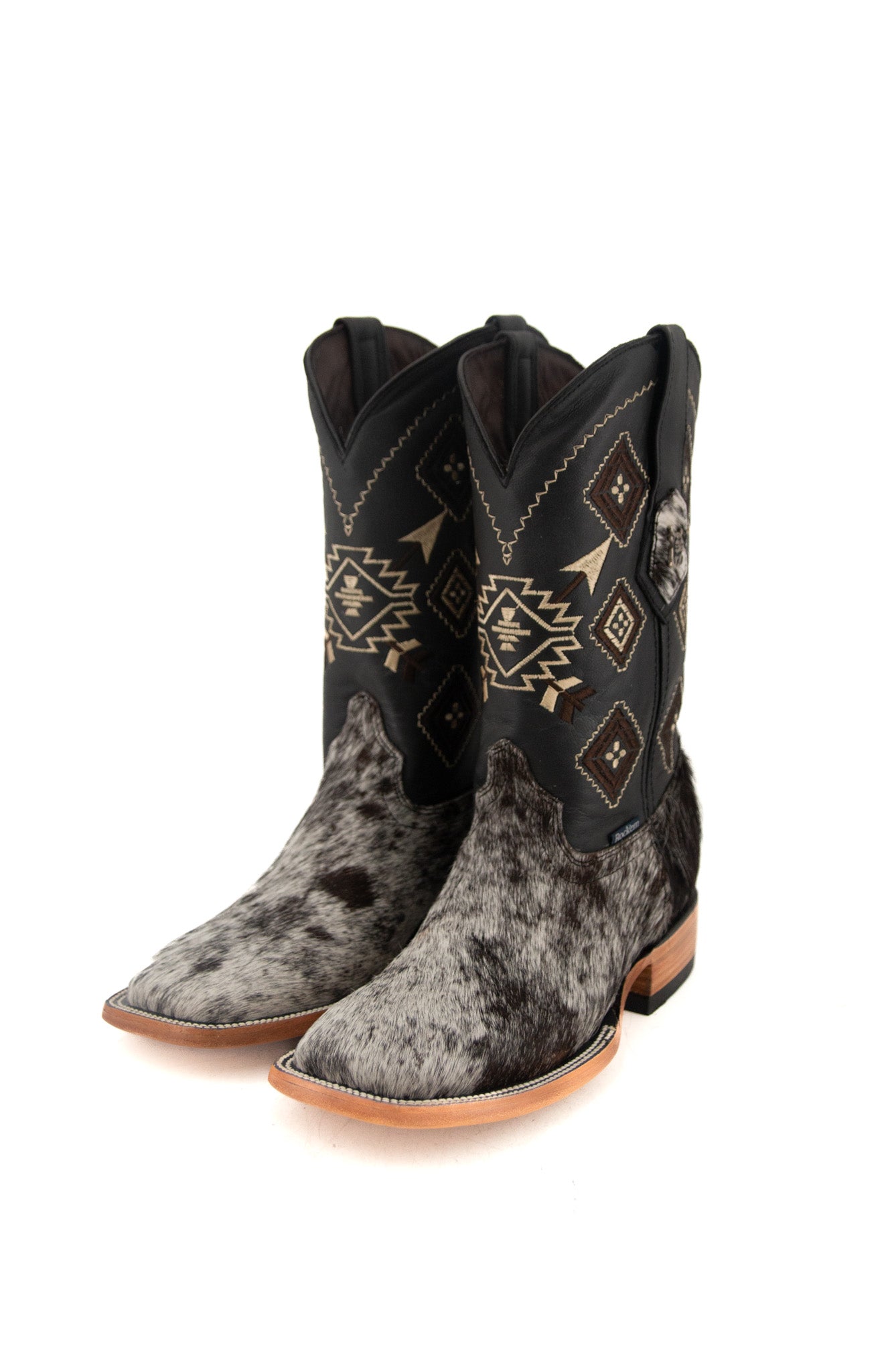 Authentic Men's Cowhide Square Toe Cowboy Boots - Size 6, Western Style, Durable Leather - Perfect for Rodeo, Country Dancing & Outdoor Adventures