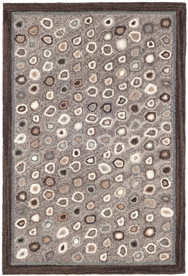 Dash & Albert Cat's Paw Hand Hooked Wool Rug - Soft Non-Slip Area Rug for Living Room, Bedroom, Nursery & Home Decor