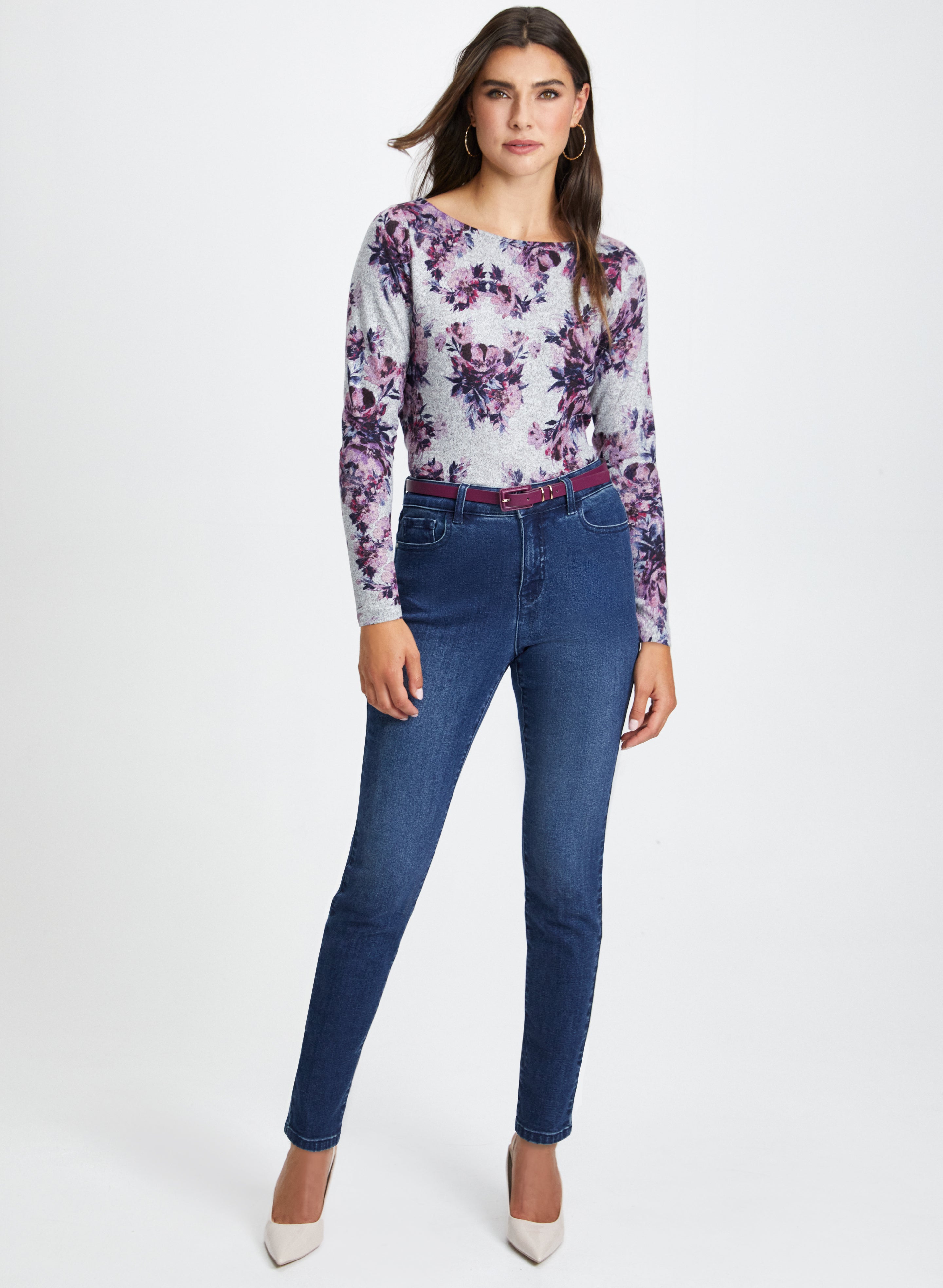Floral Print Women's Blouse - Stylish Flowy Tops for Spring & Summer Outfits | Perfect for Casual Wear, Office, and Date Nights