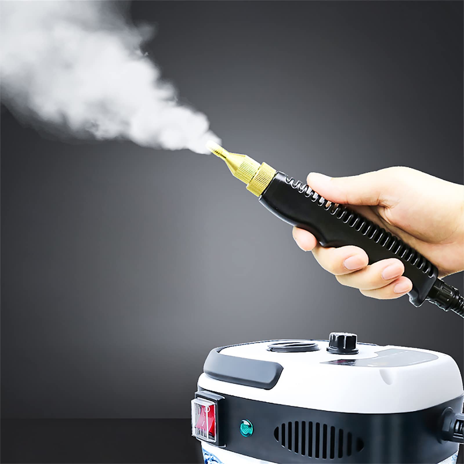 2500W Handheld Steam Cleaner for Home & Car - 110V Portable Steamer for Upholstery, Sofa, Car Seat, Range Hood & Bathroom Cleaning | Multi-Surface Steam Cleaner for Deep Cleaning & Sanitizing