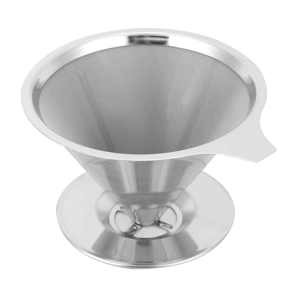Premium Reusable Stainless Steel Coffee Filter - Eco-Friendly Fine Mesh Strainer for Pour Over, French Press & Cold Brew | Durable Tea & Coffee Maker Accessory | Perfect for Home, Office & Camping Use