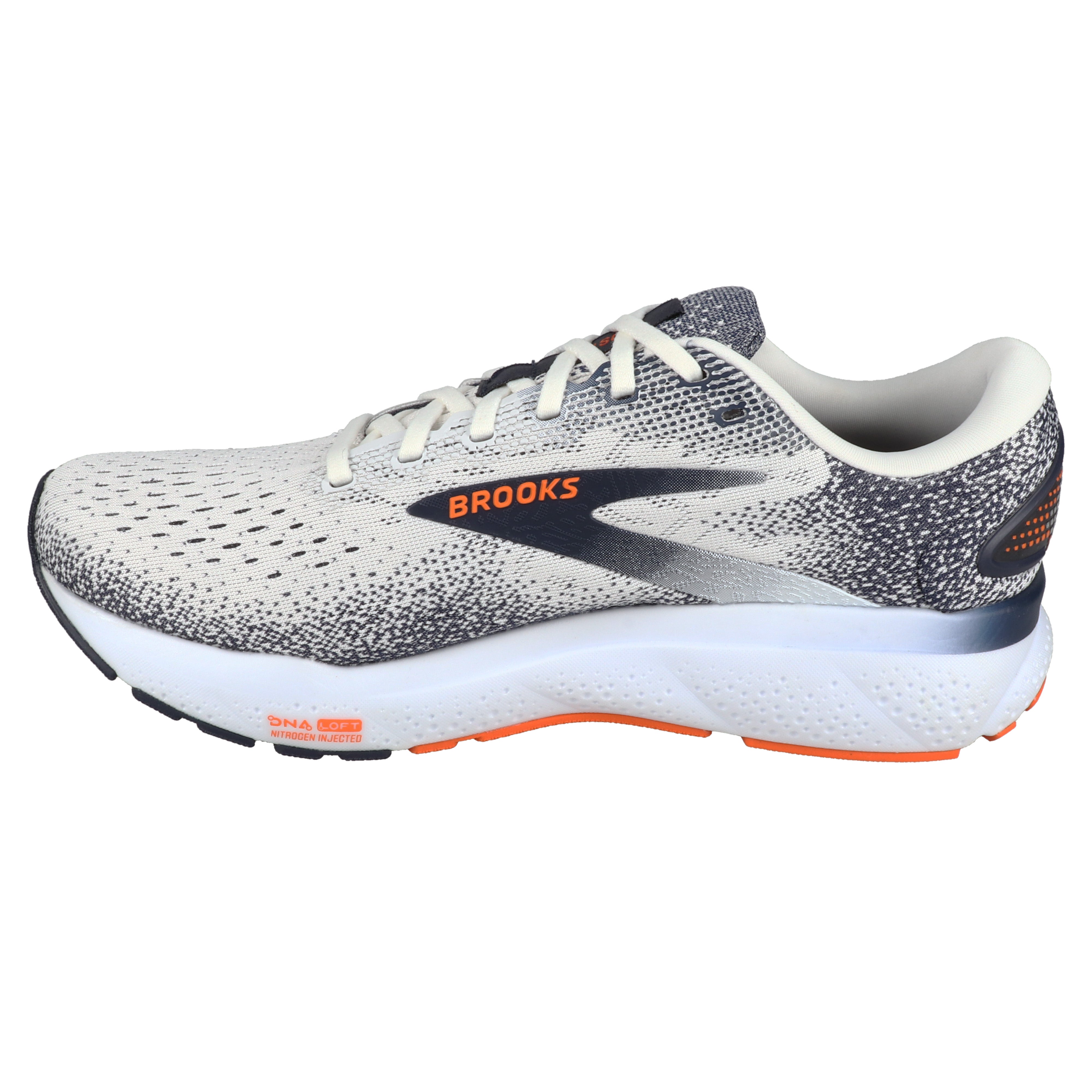 Brooks Ghost 16 Grey Men's Running Shoes - Lightweight Cushioned for Road Running & Marathon Training