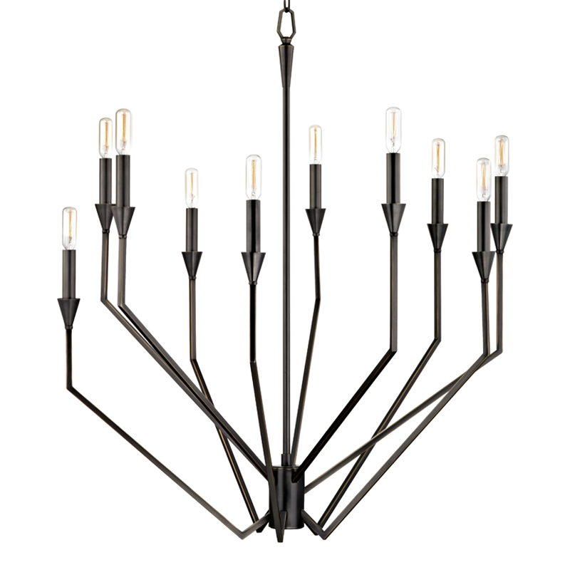 Archie Chandelier - Elegant Crystal Ceiling Light Fixture for Dining Room & Living Room Decor | Modern Home Lighting Solution