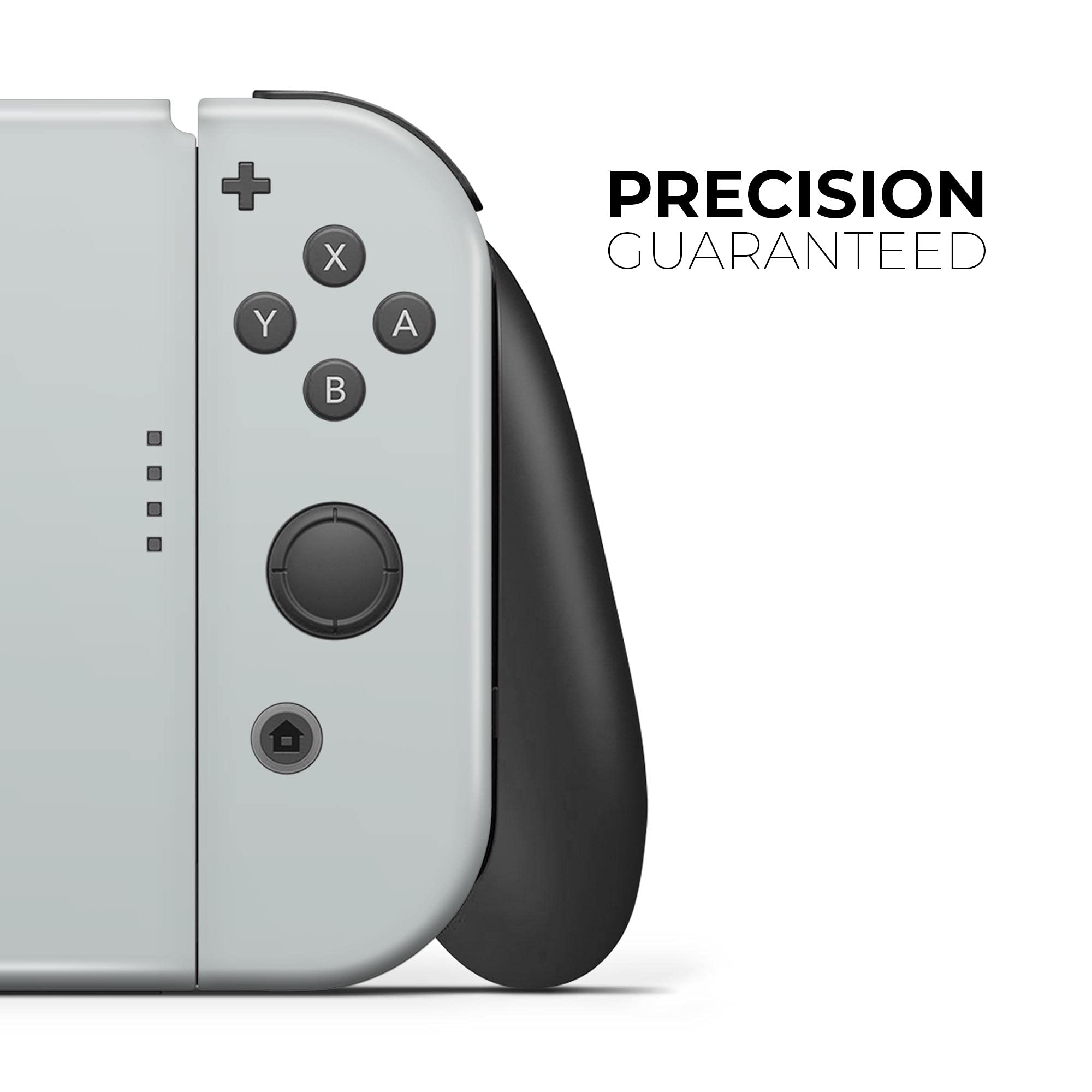 Nintendo Switch Dock Skin Decal - Scratch-Resistant Removable Vinyl Wrap Cover (Light Gray) - Protective Cover for Gaming Console Accessories - Perfect for Home Entertainment & Travel Use