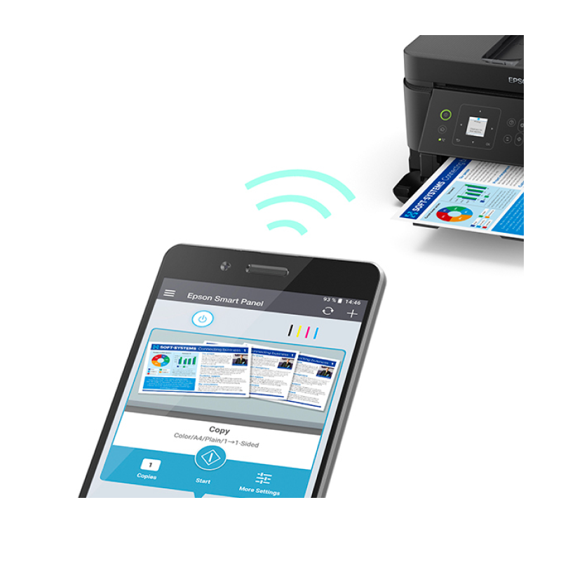 Epson EcoTank L5590 Wireless All-in-One Ink Tank A4 Printer with ADF - Print, Scan, Copy & Fax for Home Office & Small Business Use