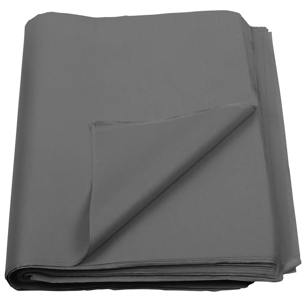 JAM PAPER Gray Tissue Paper - 480 Sheets per Ream - Perfect for Gift Wrapping, Party Decorations & Craft Projects