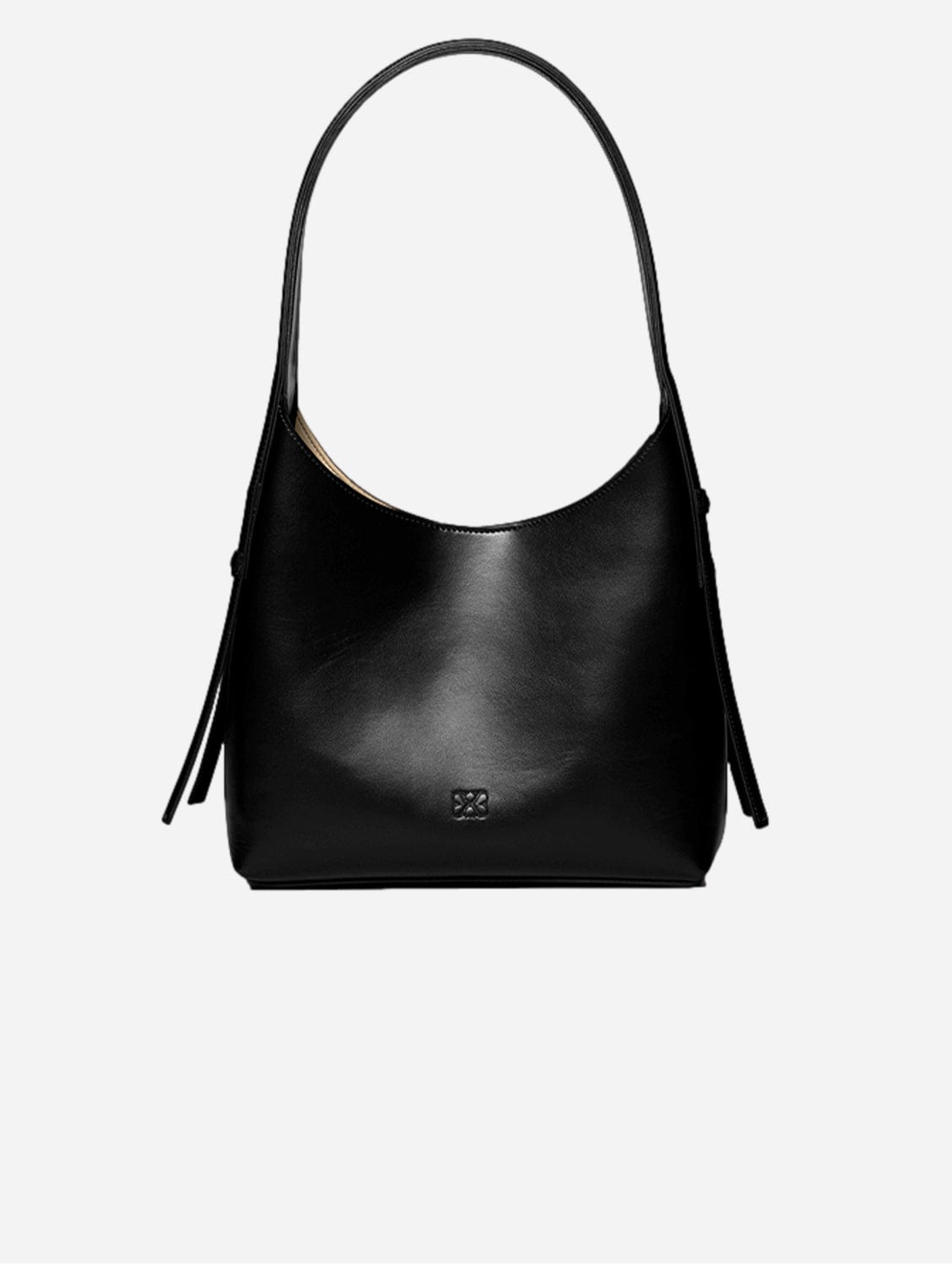 Frida Vegan Italian Grape Leather Shoulder Bag for Women | Onyx Black Crossbody Purse | Perfect for Work, Travel & Everyday Use