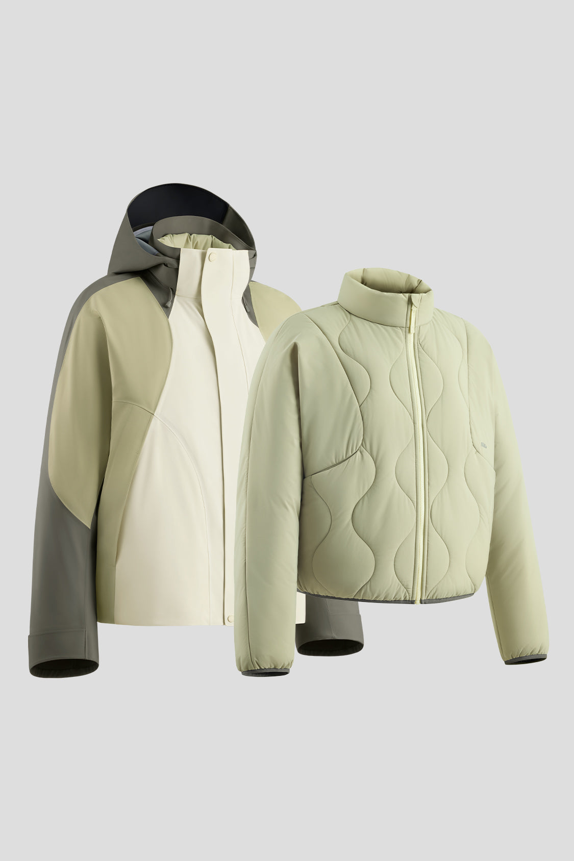 ModuWarm Women's Detachable Hood Jacket - Lightweight Waterproof Windbreaker for Outdoor Hiking, Camping & Travel