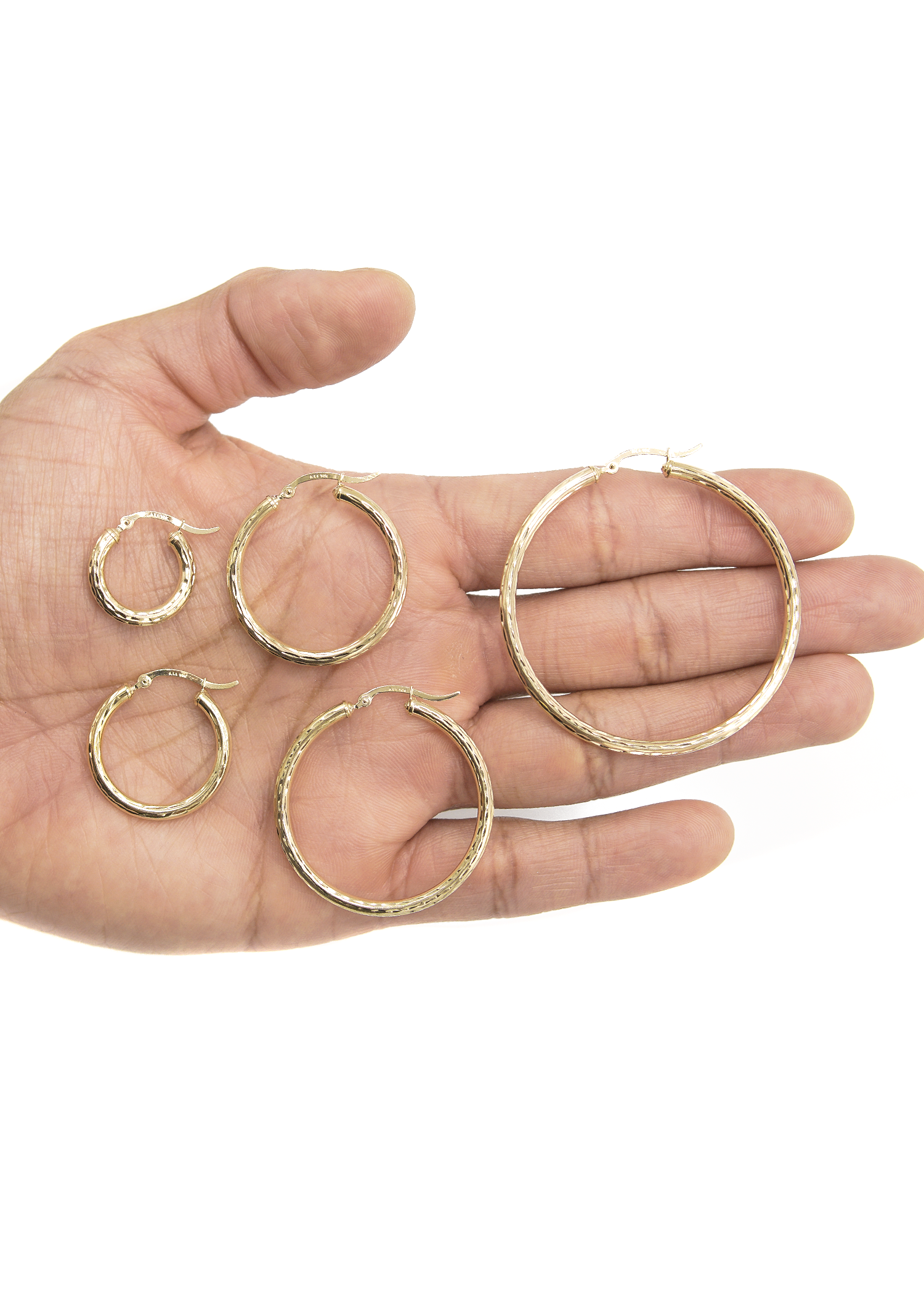 10K Gold Hoop Earrings for Women - Adjustable Sizes 14K/18K Available | Perfect for Everyday Wear, Parties & Special Occasions