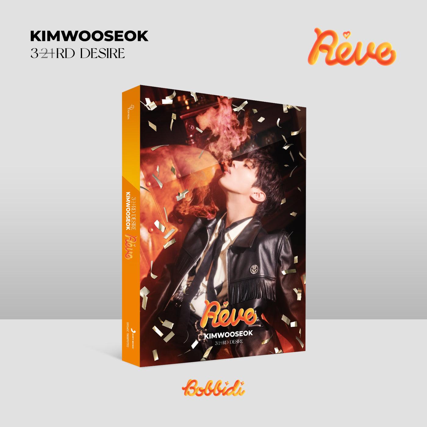 KIM WOO SEOK 3RD DESIRE 'REVE' Album - K-Pop Music CD with Photobook & Poster - Perfect for K-Pop Fans, Collectors and Gift Giving