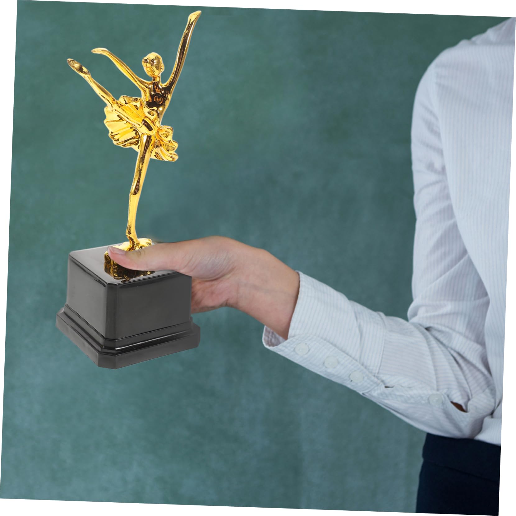 Anneome 3-Piece Gold Ballet Dance Competition Trophy Set - Elegant Award Statues for Teen Dance Competitions | Perfect for Ballet Recitals, Dance Competitions & Performance Awards