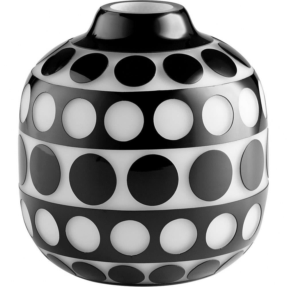 Cyan Design 11087 Petroglyph 8 Inch Small Vase - Handcrafted Ceramic Home Decor for Living Room, Dining Table, or Office Desk