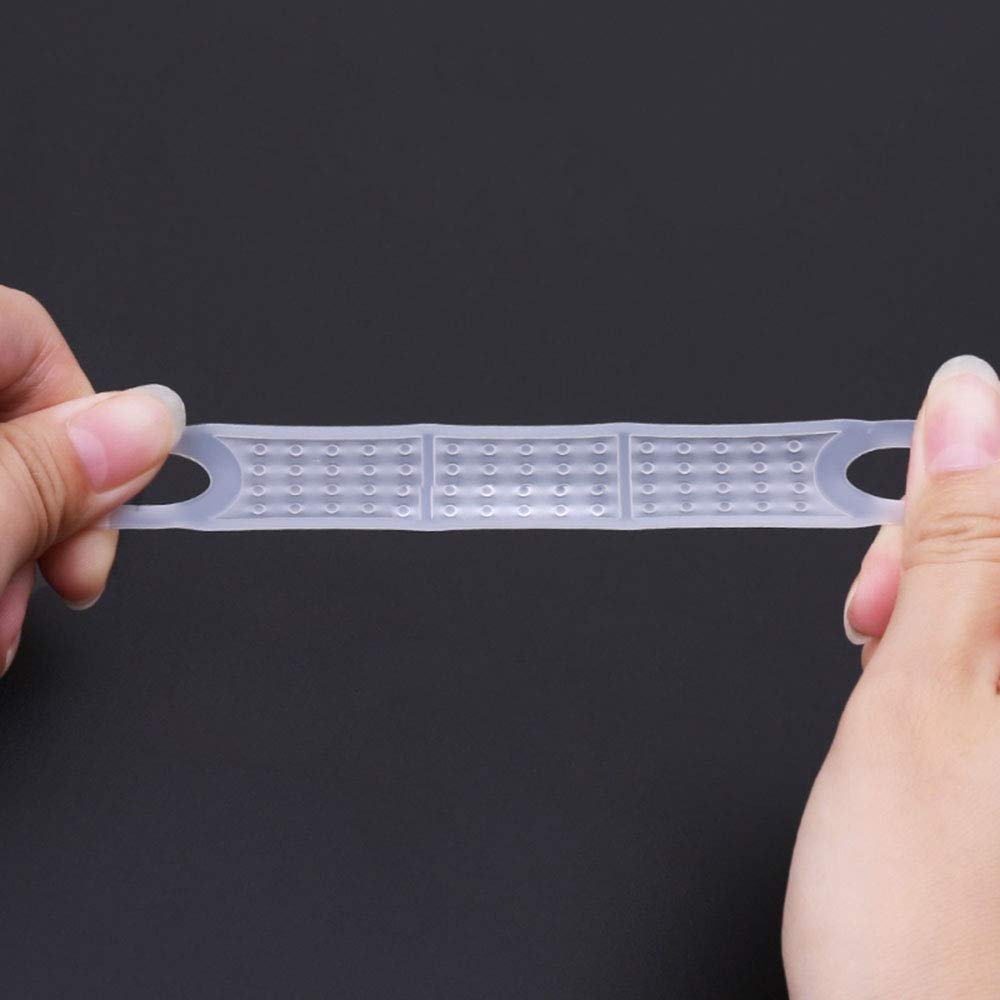 40pcs Clear Non-Slip Rubber Clothes Hanger Grips - Windproof Clothes Hanging Accessories for Wardrobe Organization & Outdoor Drying | Perfect for Travel, Laundry & Closet Storage