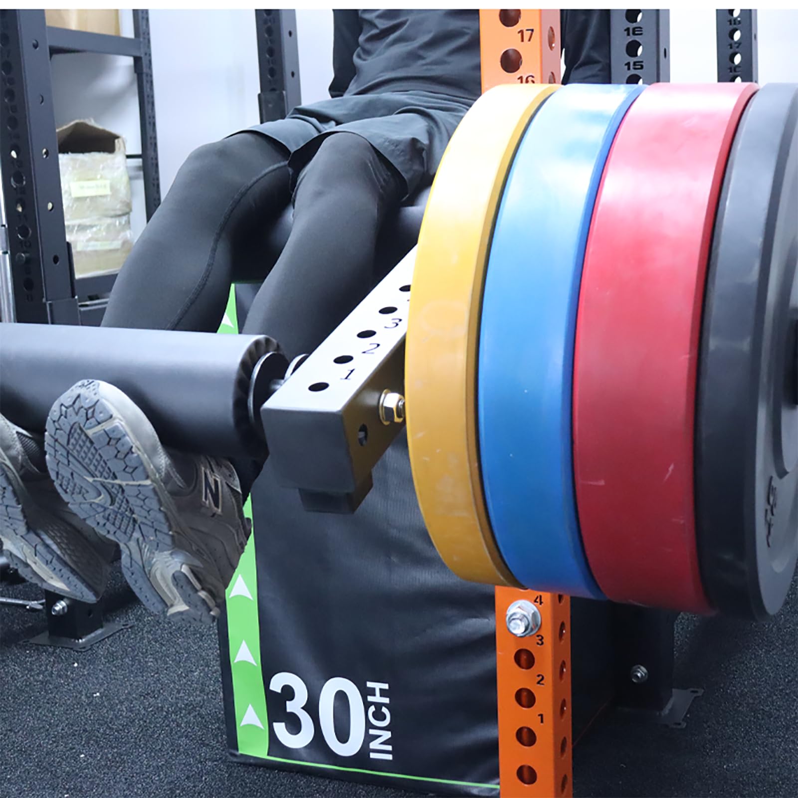 Leg Extension Rack Attachment - Adjustable Leg Curl & Extension Machine for Squat Rack - Strengthen & Tone Legs - Perfect for Home Gym & Strength Training Workouts