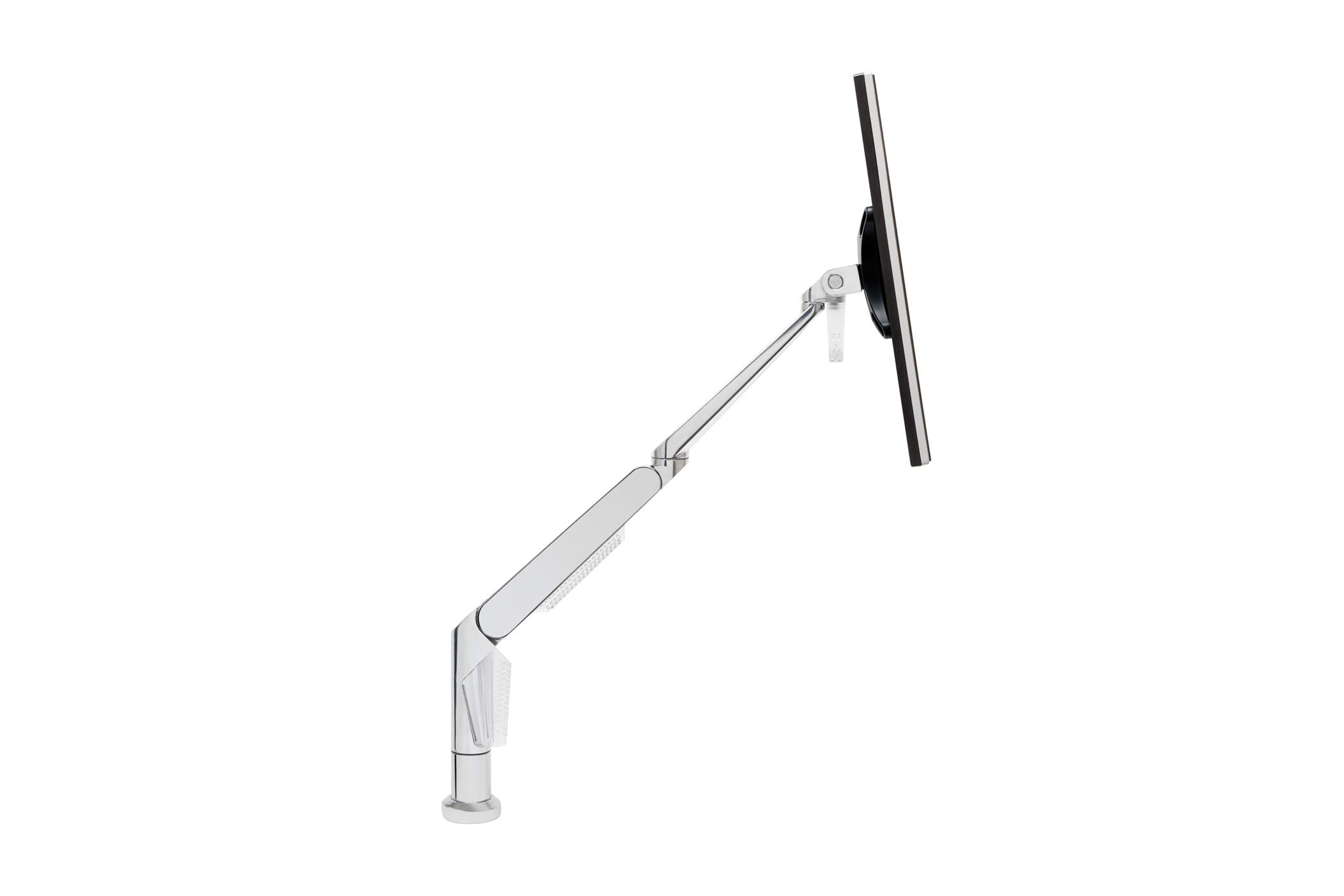 EVO II Premium Monitor Arm - Heavy Duty Adjustable Desk Mount for Single Screen, Black - Perfect for Home Office, Gaming & Workspace Setup
