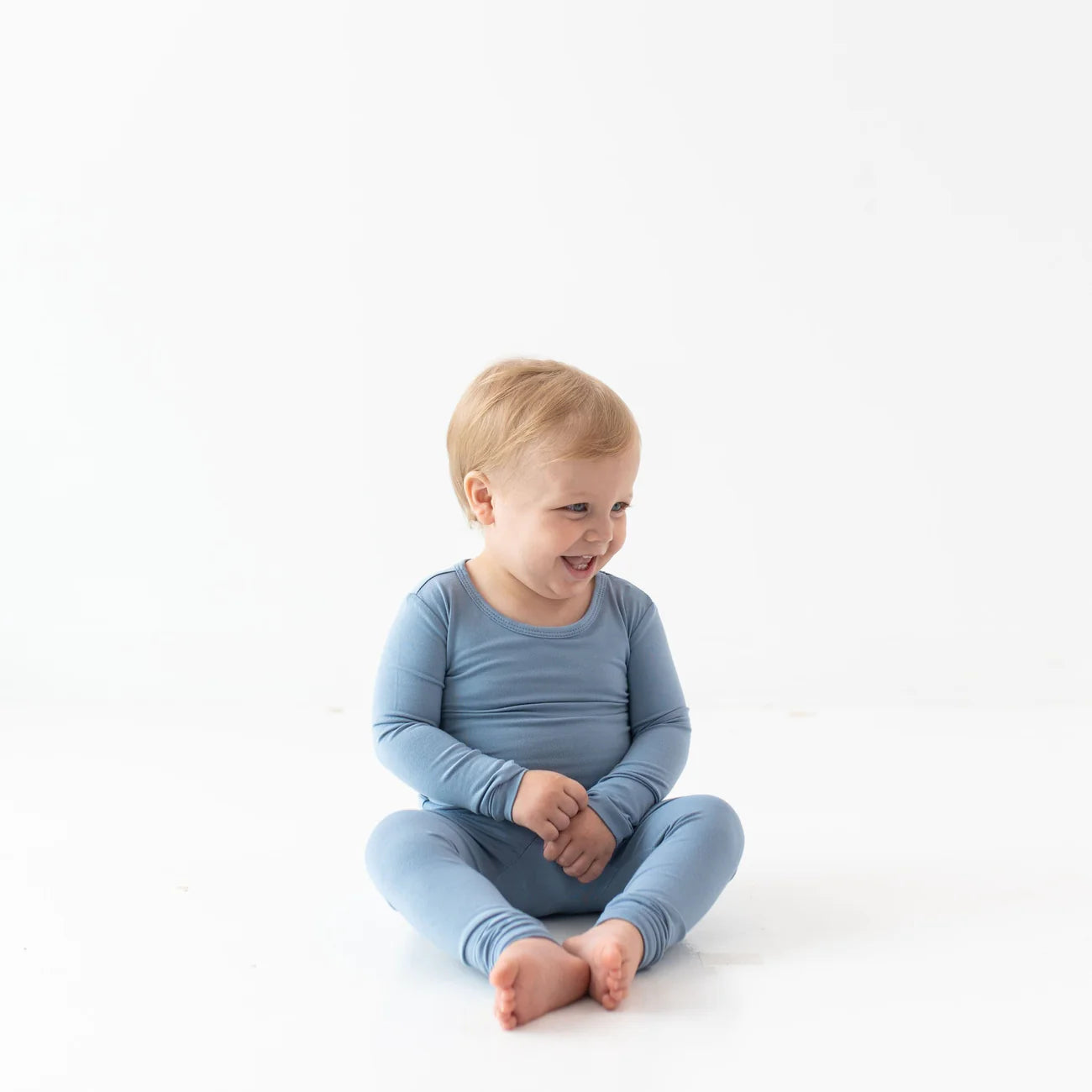 Soft & Cozy Toddler Pajama Set - 100% Cotton Slate Blue Sleepwear for Boys & Girls | Perfect for Bedtime, Lounging & Family Matching Pajamas
