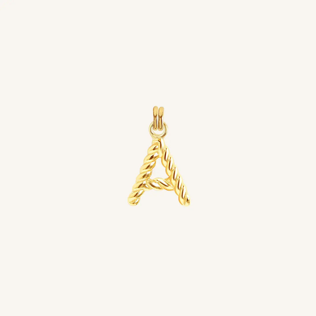 Personalized Rope Letter Charm - Custom Initial Necklace for Women, Men - Perfect for Gifts, Anniversaries, Birthdays & Everyday Wear