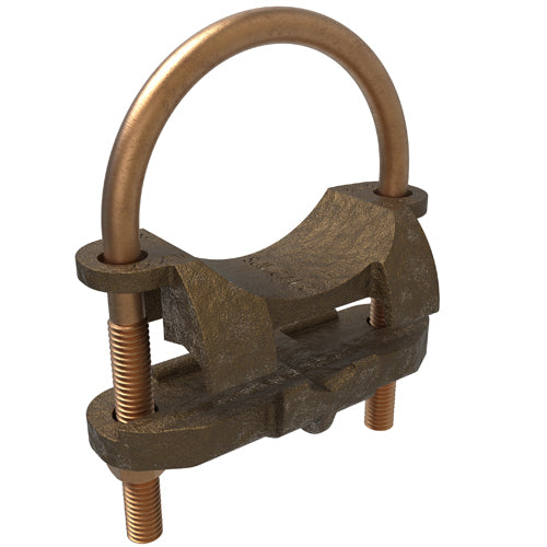 Ilsco U Bolt Ground Clamps - Heavy Duty Copper Electrical Connectors for Secure Grounding | Ideal for Electrical Wiring, Solar Panels & Industrial Applications