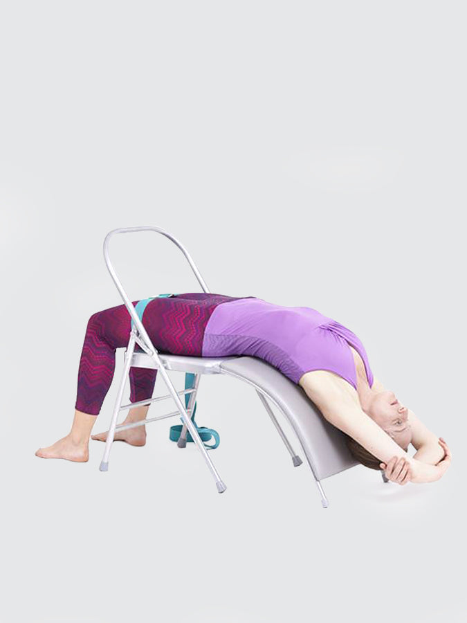 Foldable Yoga Chair for Home & Studio - No Front Bar Design for Comfort - Perfect for Meditation, Stretching & Relaxation