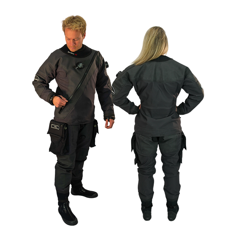 Scuba Force Xpedition SE Dry Suit for Cold Water Diving - Professional Thermal Protection for Scuba Divers & Underwater Explorers | Perfect for Deep Sea, Cave & Ice Diving Adventures