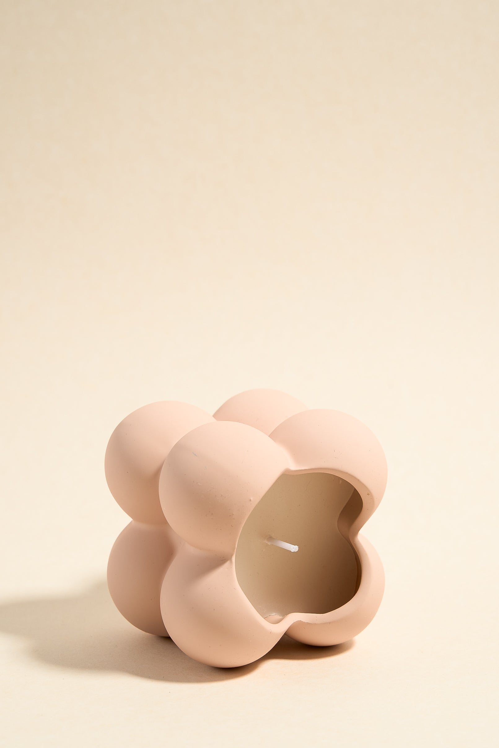 Pink Soy Wax Bubble Cube Candle - Handmade Aromatherapy Candle for Home Decor, Relaxation & Gift Giving - Perfect for Bedroom, Bathroom & Meditation Spaces