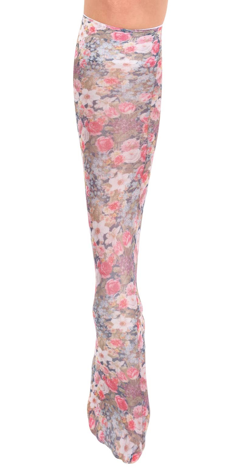 Celeste Stein Women's Mild Compression Knee High Socks with Floral Pattern - Comfortable Support for Varicose Veins & Circulation - Perfect for Work, Travel & Everyday Wear