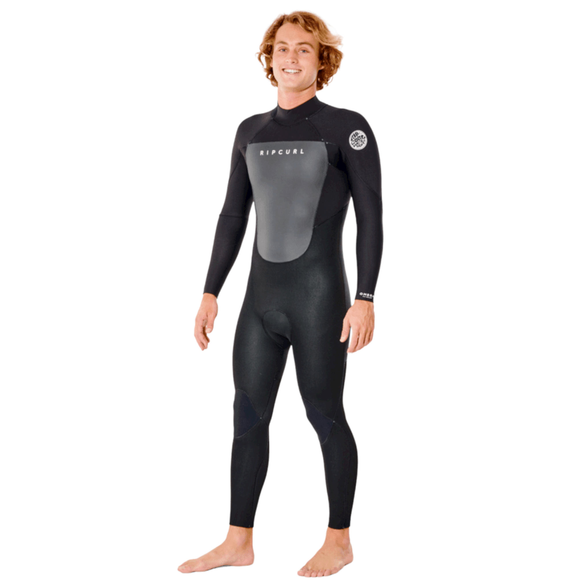 Rip Curl OMEGA 4/3 Back Zip Steamer Wetsuit for Men & Women - Premium Neoprene Full Body Surfing Suit with Thermal Protection - Perfect for Cold Water Surfing, Diving & Water Sports