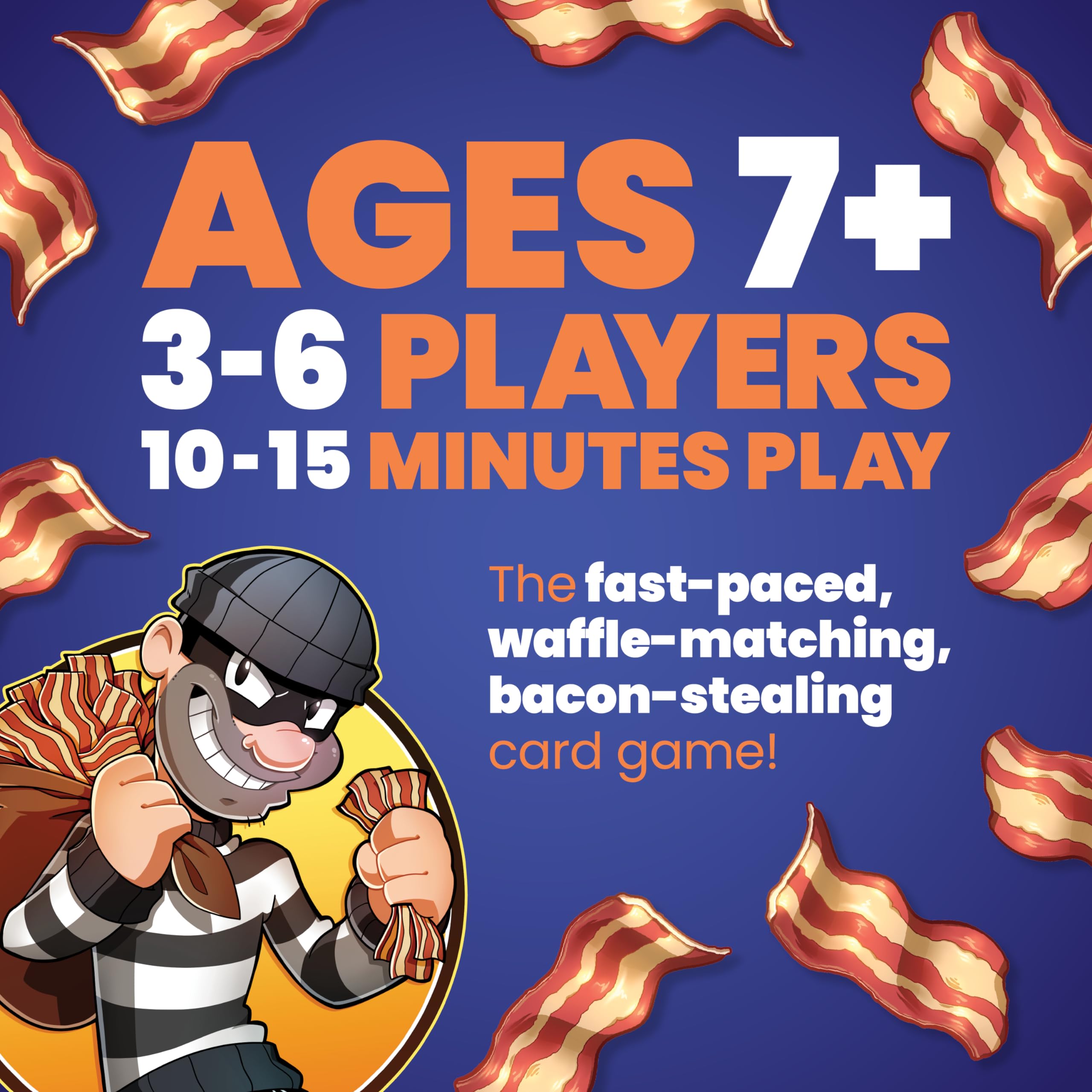 Steal The Bacon Card Game - Fun Family Game for Kids & Adults - Great Gift for Ages 8+ - Perfect for Parties & Game Nights