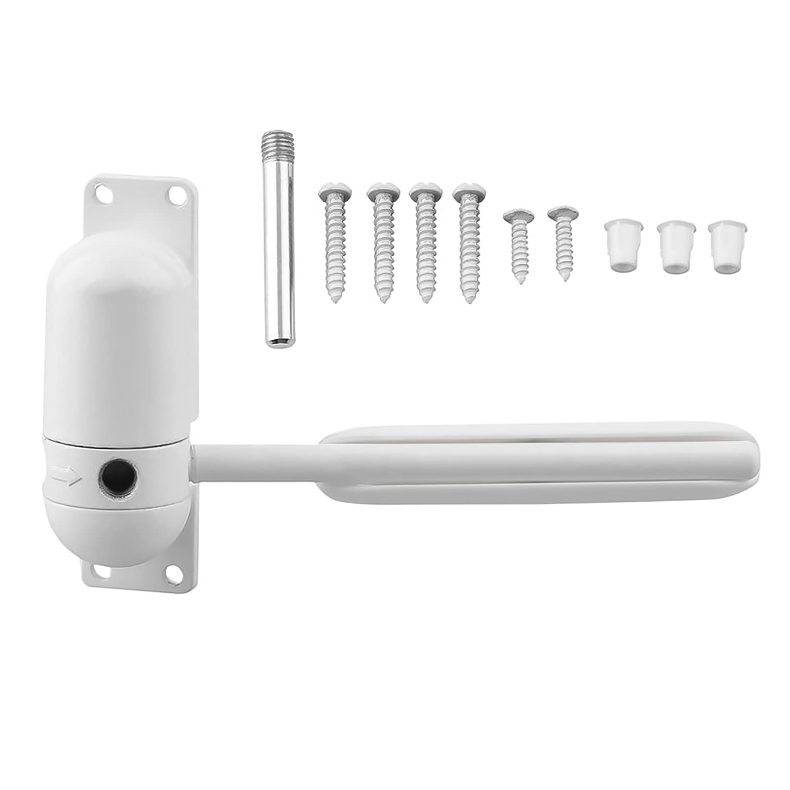 Adjustable Surface Mounted Automatic Door Closer - Safety Spring Loaded Hinge for Residential Interior Doors | Self-Closing Mechanism for Home, Office & Commercial Use