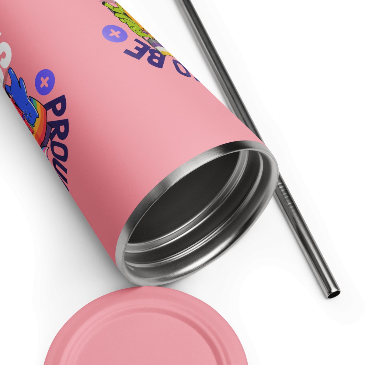 Proud to Be Sober Party Tumbler - 20oz Insulated Stainless Steel Cup with Lid & Straw - Perfect for Celebrations, Recovery Milestones & Sober Events