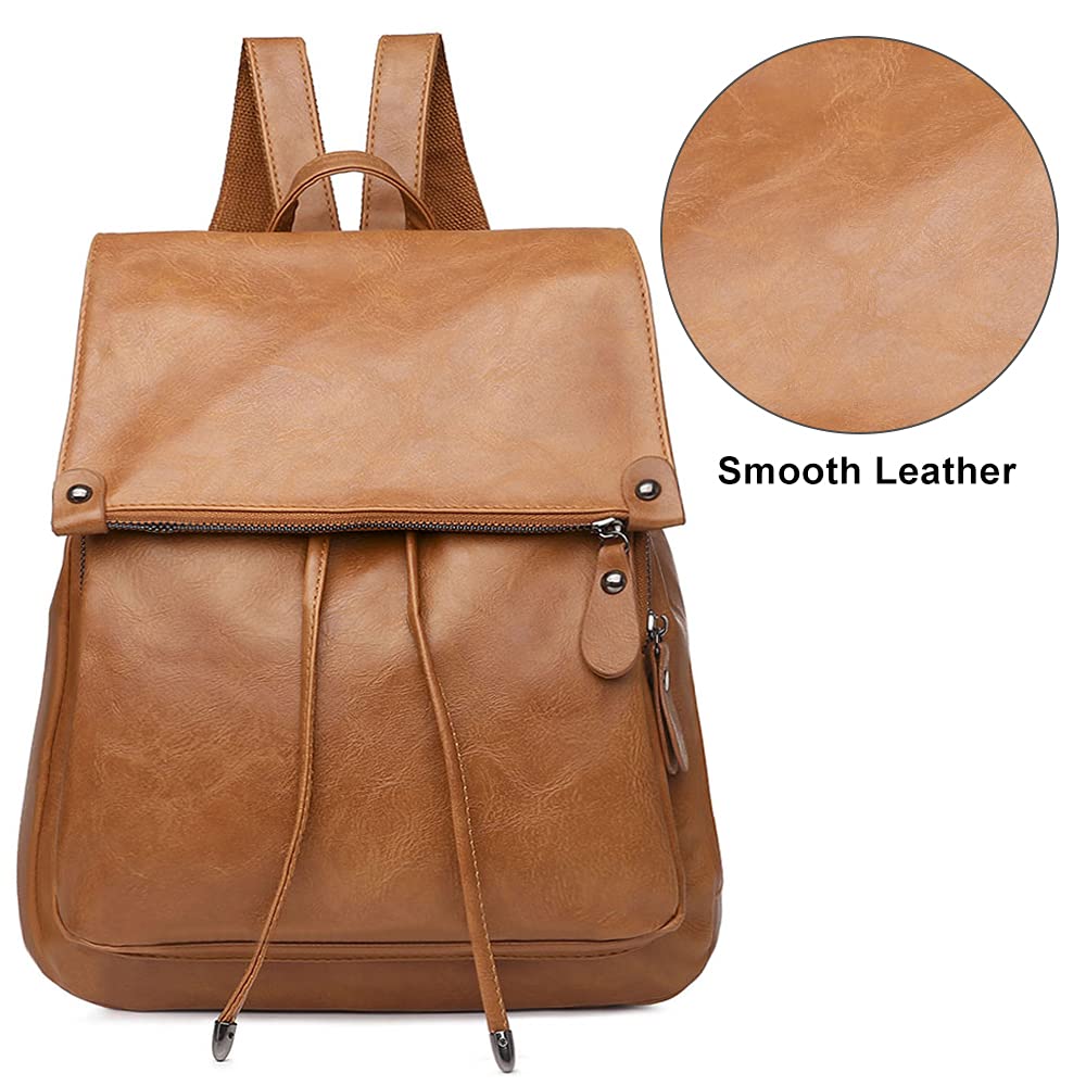 Waterproof Anti-Theft Women's Backpack - Lightweight PU Leather & Nylon School Bag, Fashionable Travel Backpack for Girls & Ladies | Perfect for College, Commuting & Weekend Getaways