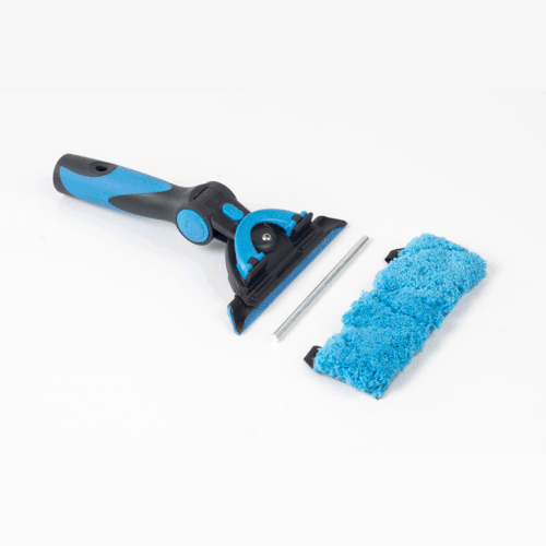 Moerman F*LIQ 6-Inch Window Cleaning Squeegee with Aluminum Attach Bar - Professional Glass Cleaner Tool for Home, Office, and Commercial Use