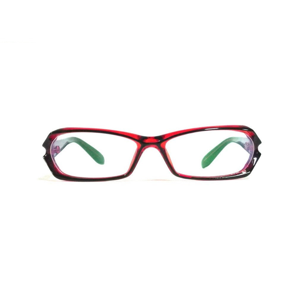 Anti-Blue Light Computer Glasses for Men & Women - Red Frame with Anti-Glare Coating (Model 8054Rd) - Reduce Eye Strain for Gaming, Office Work & Screen Use