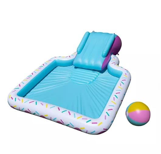 Member's Mark Inflatable Donut Pool Float - Fun Swimming Pool Accessories for Summer Parties, Beach Trips & Relaxation