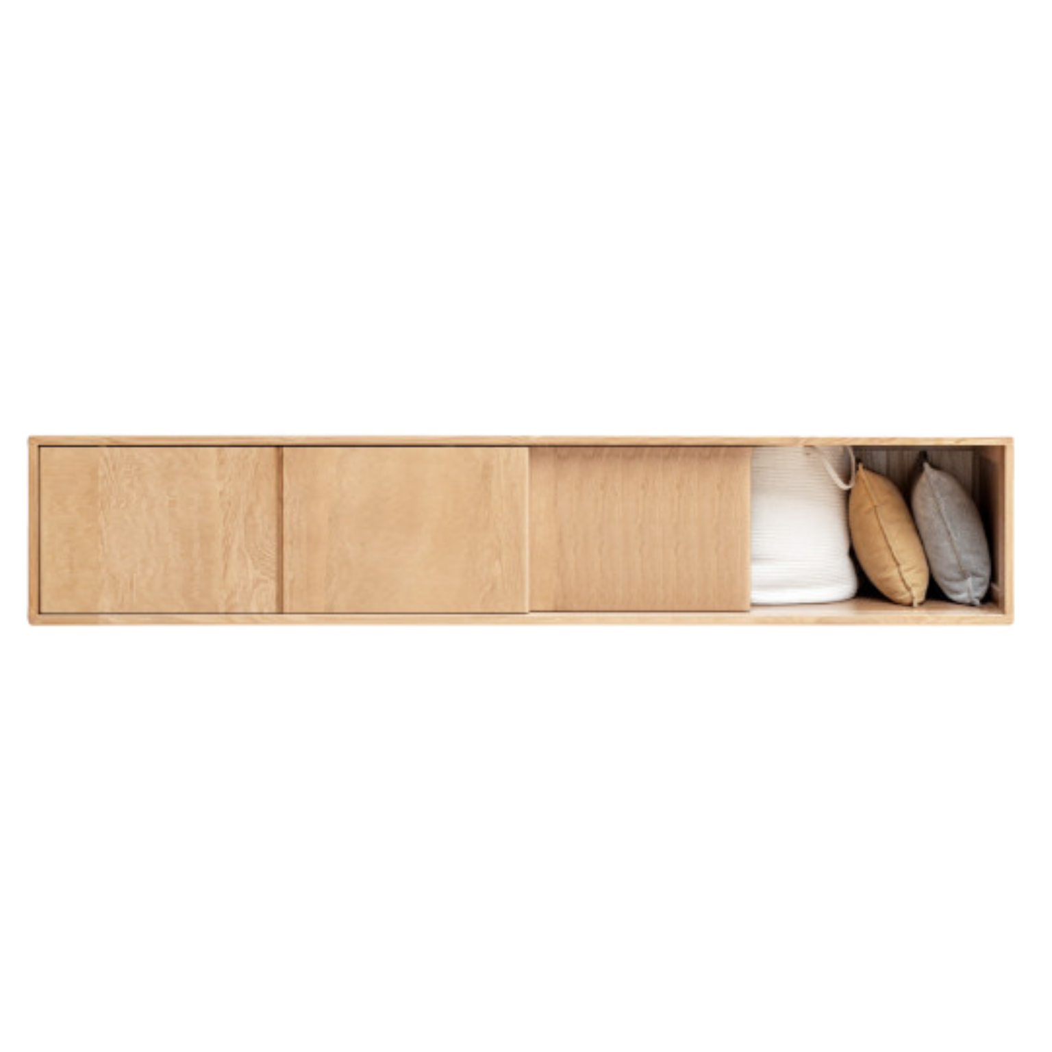 78.7x23.6x19.6 inch / 200x60x50 cm  / Natural Wood Color / Top cabinet