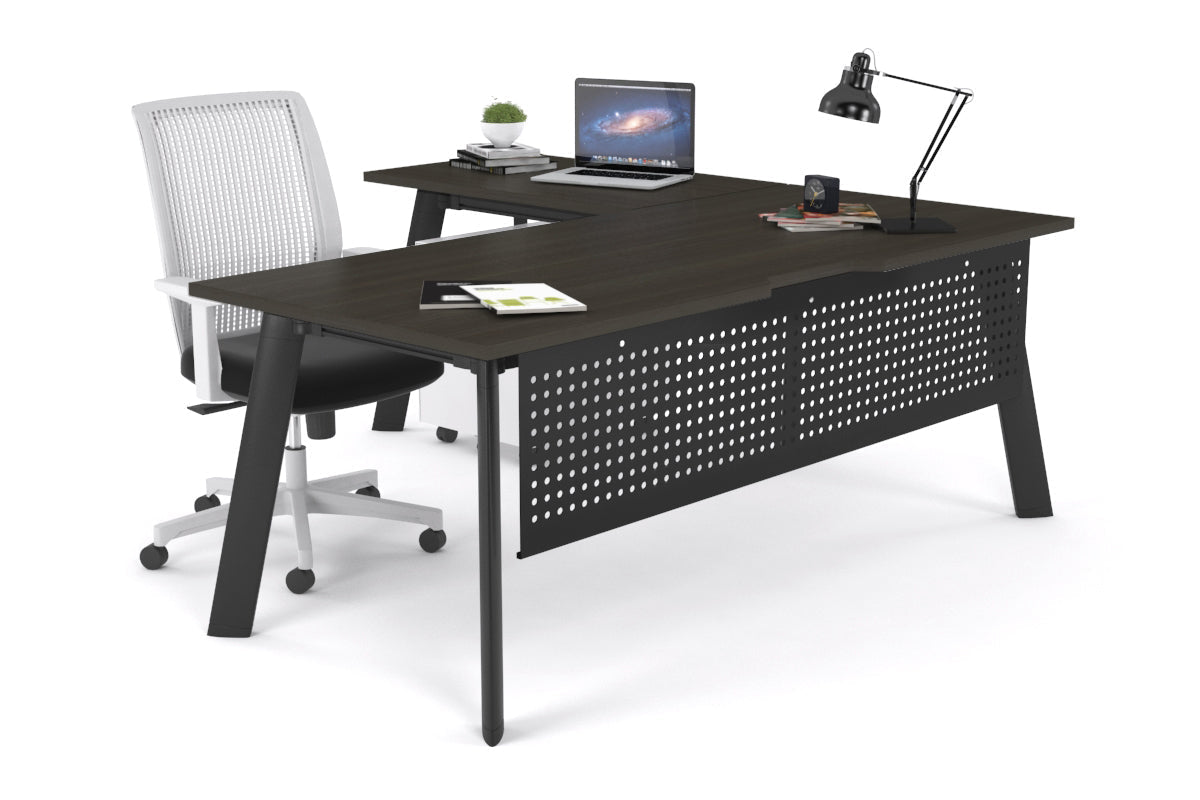 Switch Executive Corner Office Desk - 1800L x 1550W with Cable Management | Modern L-Shaped Workstation for Home & Business Offices | Perfect for Conference Rooms, Executive Suites & Professional Workspaces