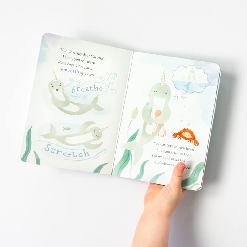Slumberkins Narwhal Snuggler Plush & 2 Board Books Set for Kids | Growth Mindset, Problem Solving & Teamwork Learning Toys | Social Emotional Development Tools for Toddlers Ages 0+ | Perfect for Bedtime, Playtime & Early Education